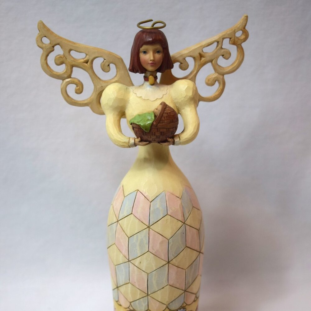 2009 Jim Shore Hardwood Creek Angel Of New Life Gift Figurine #4014038